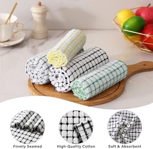 Kitinjoy Cotton 12 Pack Terry Kitchen Dish Cloths - Image 3