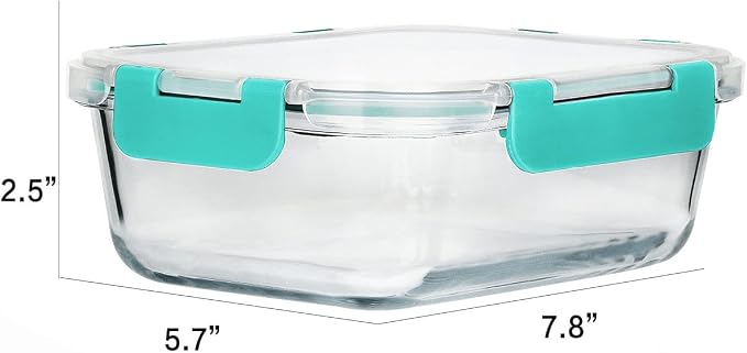 M MCIRCO 8 Pack, 30 oz Glass Food Storage Containers - Image 2