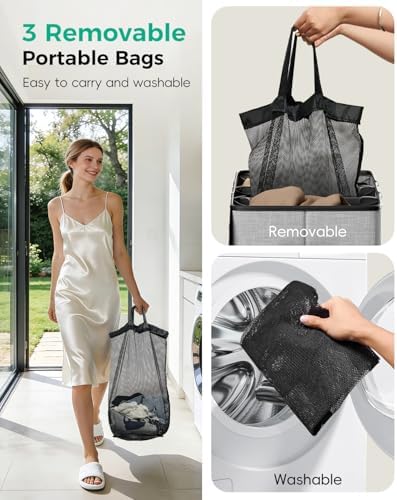 185L Laundry Hamper 3 Section - Image 6