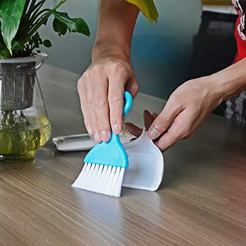 2 Pcs Mini Dustpan Set Brush for Table Whisk Brooms Small Dustpan Broom Set - Image 4