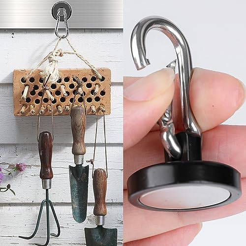MIKEDE 6 Pack Strong Magnetic Hooks 70LBS Neodymium Magnet Hook - Image 5