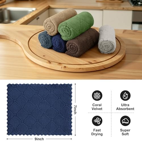 Homaxy Super Soft Coral Velvet Dish Cloths 18 Pack - Image 2