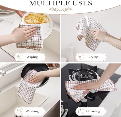 Homaxy 8 Pack Terry Kitchen Dish Cloths - Image 5