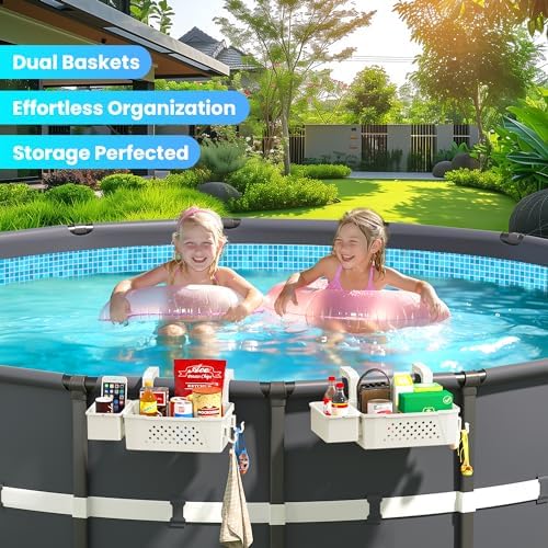 AquaJoyer 2 Sets of Poolside Storage Baskets - Image 5