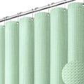 Dynamene Waffle Shower Curtain 256 GSM Heavy Duty Fabric 72" x72 Mint Green by Dynamene
