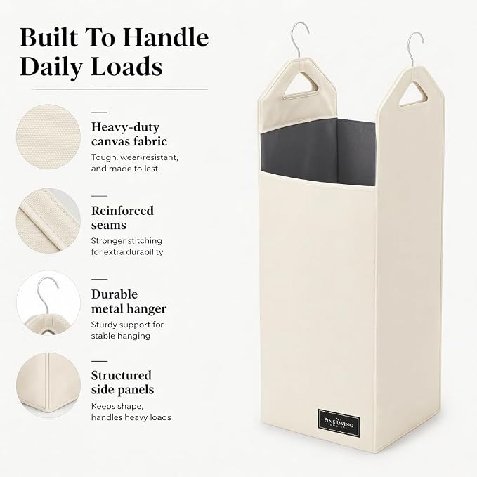 TFLC Hanging Laundry Hamper bag, Portable Clothes Hampers - Image 5