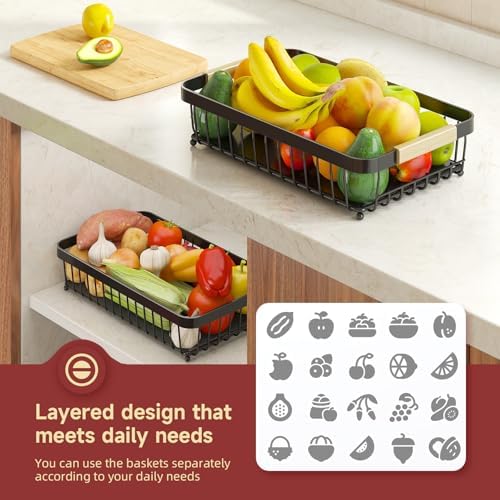 Sevenblue 2-Tier Fruit Basket - Image 4