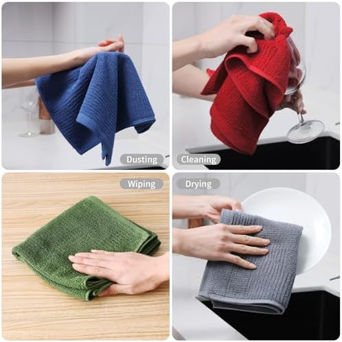 Glynniss Dish Towels for Kitchen, 100% Cotton Kitchen Towels - Image 2
