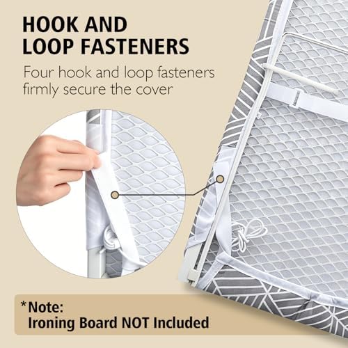 Seiritex Over the Door Ironing Board Cover 13 x 37 inch, Small Iron Board Cover - Image 3