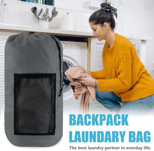 Olosar Laundry Bag Backpack, Dirty Clothes Travel Bag - Image 3