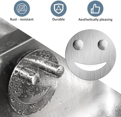 Yoshiky Stainless Steel Smiley Face Dish Sponge Holder, Rv Apartment Kitchen - Image 6