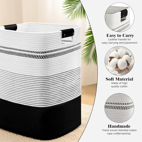 Laundry Hamper, 85L Tall Laundry Basket - Image 5