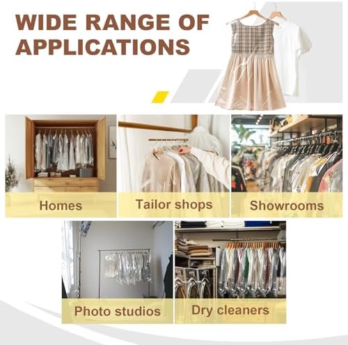 40 Pack Clear Garment Bags for Clothes - Image 6