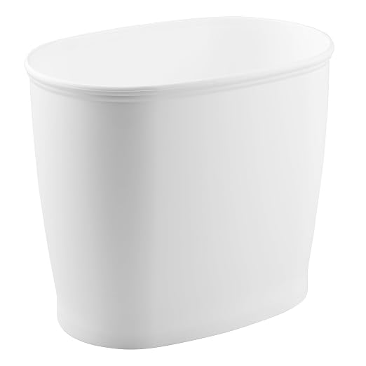 iDesign Slim Plastic Bathroom Trash Can, - Image 7