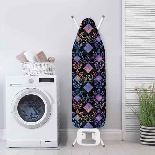 Ikat Rhombus Ironing Board Cover 54x15 inches, Gradient Leaf Geometric Graphic - Image 3