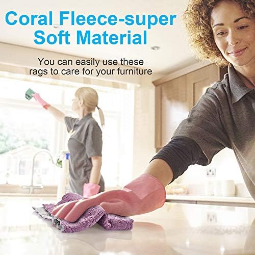 OstWony 12PCS Kitchen Towels Dish Cloths, Reusable Cleaning Rags 10x6in - Image 4