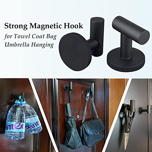 ULIBERMAGNET 4 Pack Strong Magnetic Coat Hooks, Heavy Duty Rubber Coated - Image 6