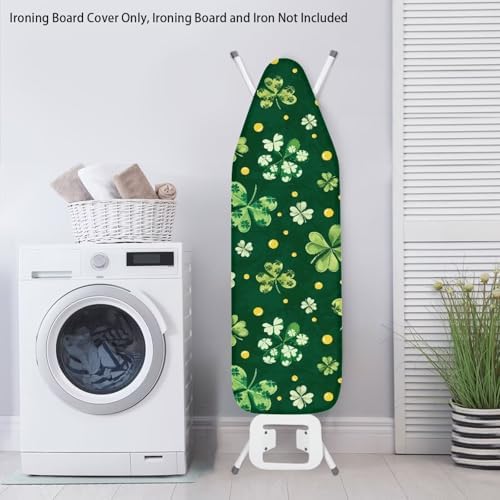 St. Patrick's Day Ironing Board Cover Fits Standard Green Polka Dot Shamrock - Image 4