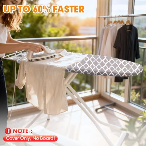 Ironing Board Cover and Pad, 15x54 Standard Size, Scorch Resistant - Image 2