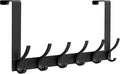 Peasulin Over The Door Hooks, 1 Pack Black Door Hanger Rack | by Peasulin