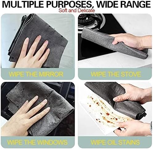 5PC Thickened Magic Cleaning Cloth, Reusable Microfiber Cleaning Rags - Image 5