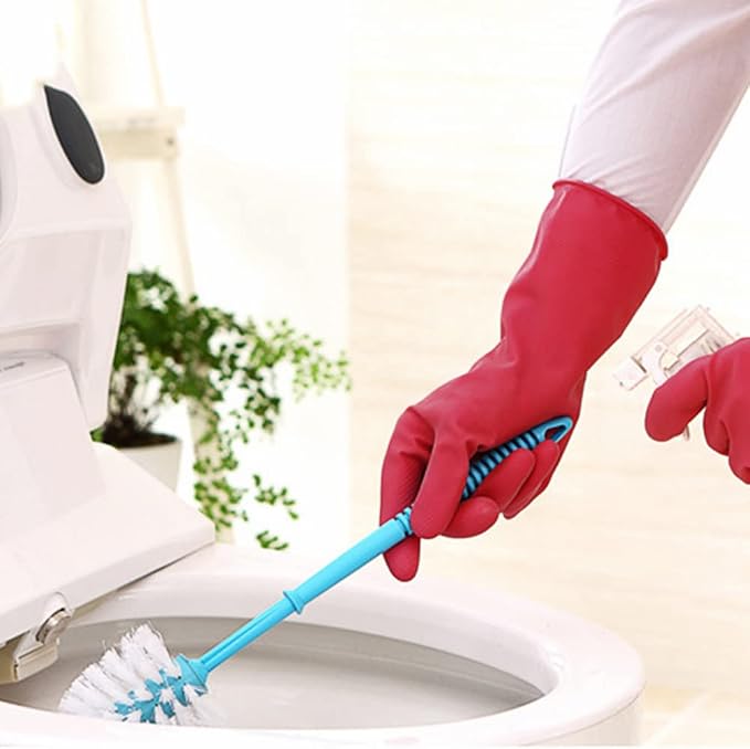 Alimat PluS Rubber Dishwashing Gloves Latex Free, Without Liner, Medium | 3 - Image 4