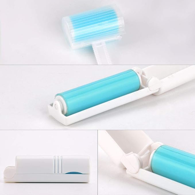 NUOBUT Reusable Sticky Lint Roller, 2 Large & 2 Mini, 4 Pack | Washable Pet - Image 6