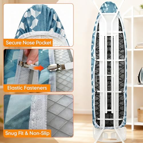Ironing Board Cover and Pad, 18x49 Extra Wide, Scorch Resistant - Image 5
