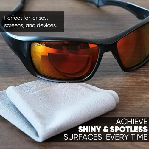 Premium Lens Glasses Cleaning Cloth by Microfiber Wholesale | Gray | 6”x6” | - Image 4