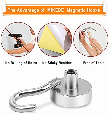MIKEDE Magnetic Hooks 30Lbs+ Strong Magnetic Hook - Image 4