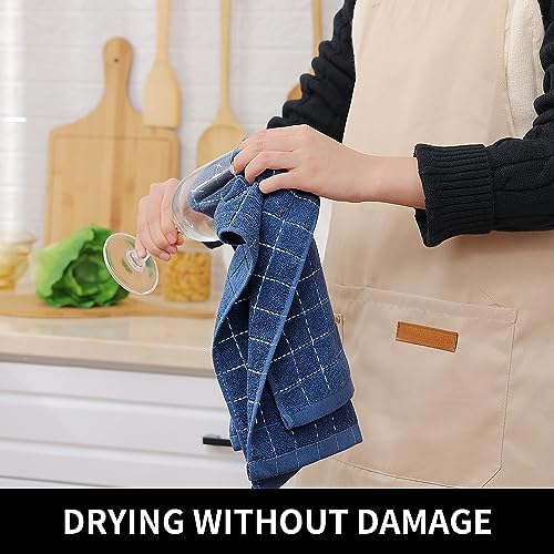 Homaxy 100% Cotton Terry Kitchen Towels, 5 Pack - Image 4