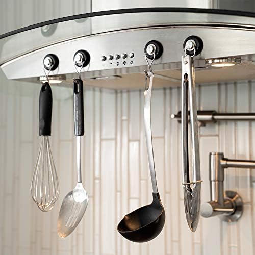Mavoro Strong Magnetic Hooks for Hanging. Up to 65 lbs. Set of 2 Black Magnet - Image 3