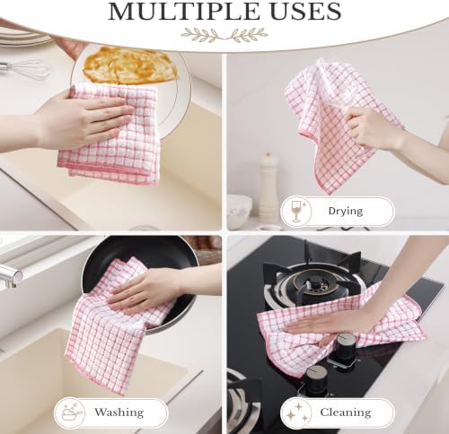 Homaxy 8 Pack Terry Kitchen Dish Cloths - Image 5
