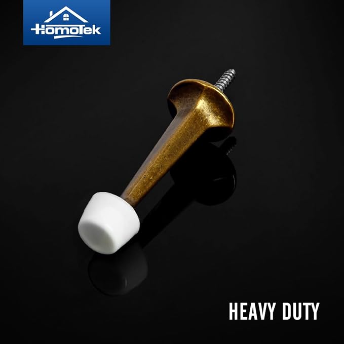 HOMOTEK 4 Pack Heavy Duty Solid Rigid Door Stop - Image 2