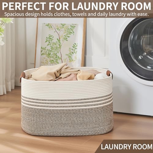 DOFASAYI Laundry Hamper with Handles, 72L Rope Laundry Basket - Image 5
