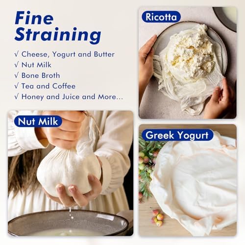4 PCS Reusable Cheesecloth, Grade 100, 20x20 Inch Hemmed Cheese Cloth - Image 4