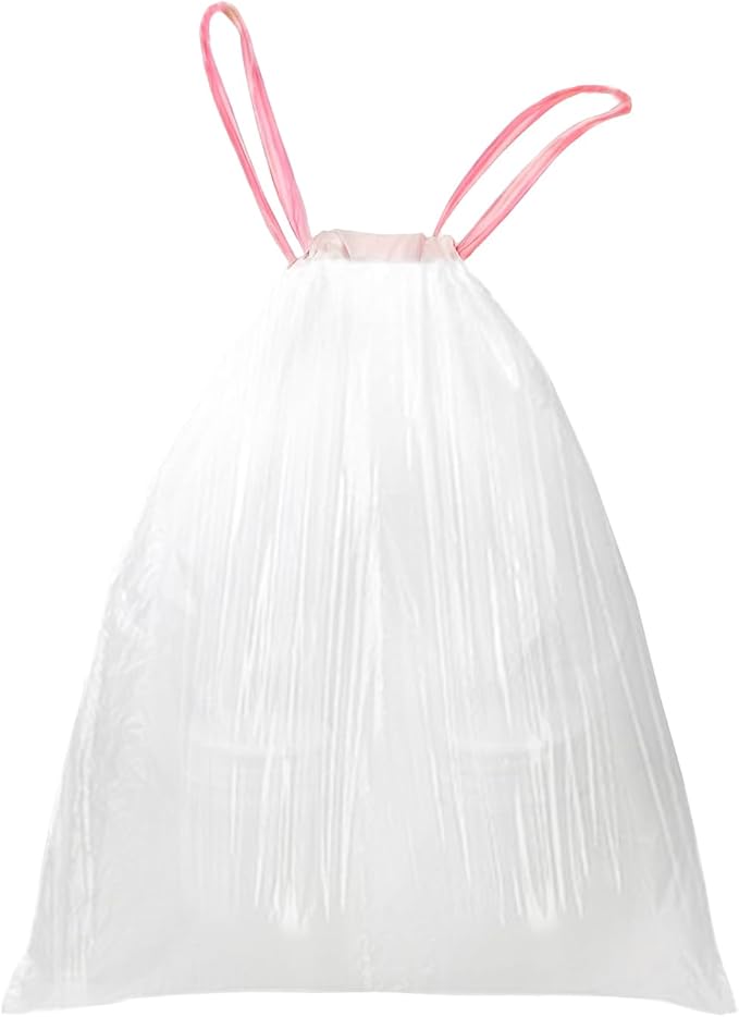 WAIKAS 8 Gallon Trash Bags Drawstring, 8 gal Garbage Bags, 55x65cm Size by BUYITNOW