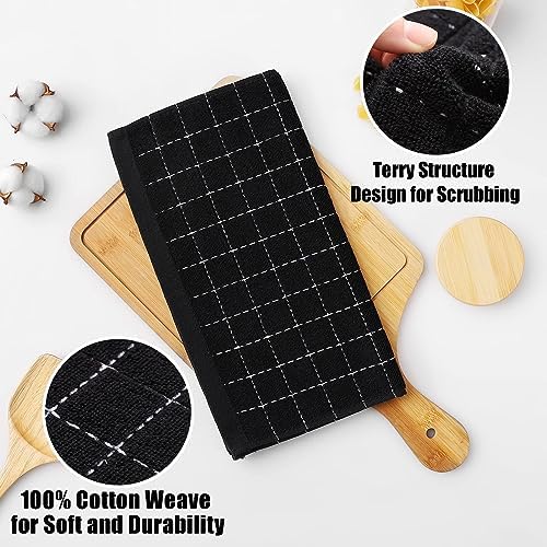 Homaxy 100% Cotton Terry Kitchen Dish Cloths, 4 Pack - Image 2