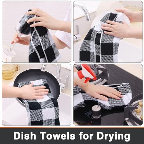 Mordimy Cotton Waffle Kitchen Towels, 12 Pack - Image 4