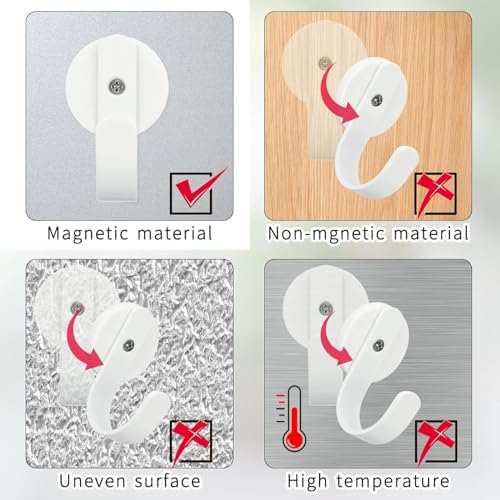 Linwnil Magnetic Wreath Hanger Wreath Holder Wreath Hanger Hook - Image 5