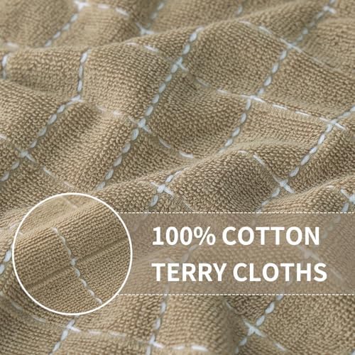 Homaxy 100% Cotton Terry Kitchen Towels, 5 Pack - Image 2