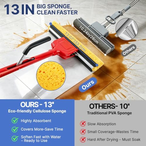 Commercial Sponge Mop and Bucket Set - Image 6