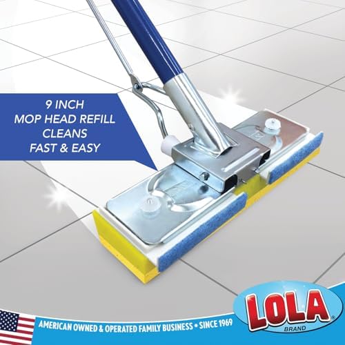 LOLA Cellulose SqueezeMatic Butterfly Sponge Mop Refill, 12 Pack, Floor Cleaning - Image 5