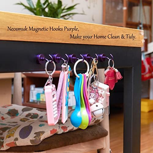 Neosmuk Magnetic Hooks for Cruise Cabins, 40lb Heavy Duty, 6 Pack - Image 5