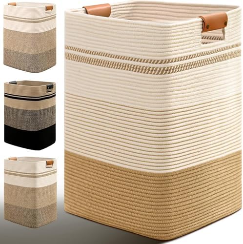 Laundry Hamper, 95L Tall Laundry Basket by Degeyoyo