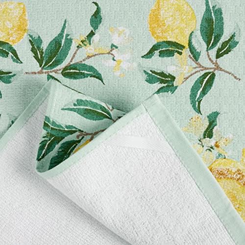 Martha Stewart Dual Purpose Kitchen Towel 2-Pack Set, Lemon Whimsy - Image 4