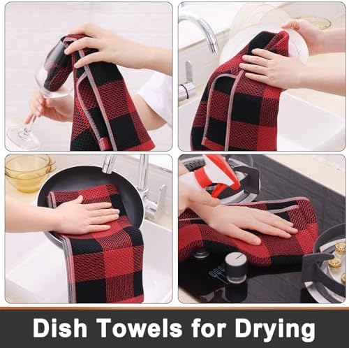 Mordimy Cotton Waffle Weave Kitchen Towels, 12 Pack - Image 4