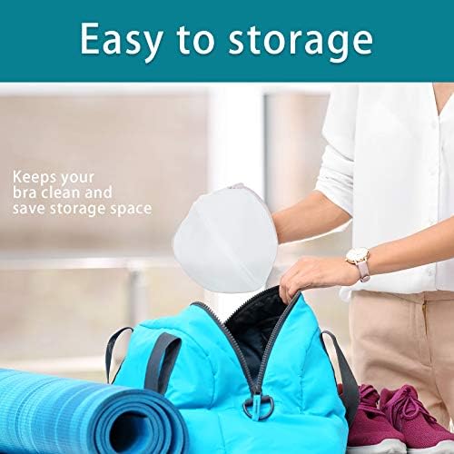 Shappy 6 Pcs Bra Washing Bag for Laundry Storage Women 7.87 Inch Pink - Image 6
