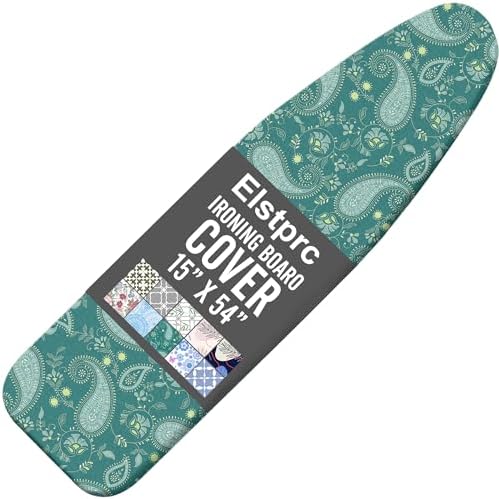 Paisley Ironing Board Cover and Pad 15x54 Inch, 100% Cotton Surface Durable by Unknown