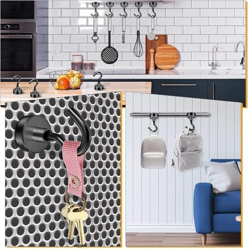 FINDMAG 100 Pack Magnetic Hooks, 30LB+ Magnets - Image 5